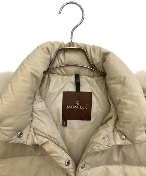 MONCLER（モンクレール）MONCLER (モンクレール) ダウンジャケット ベージュの古着・服飾アイテム