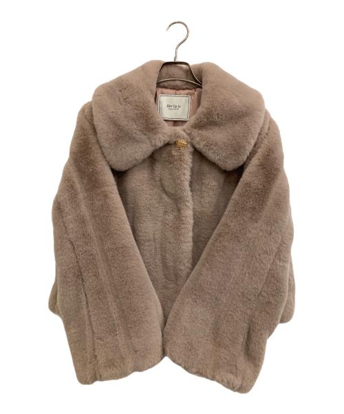 HER LIP TO（ハーリップトゥ）Her lip to (ハーリップトゥ) Winter Love Faux Fur Coat ピンク サイズ:Mの古着・服飾アイテム