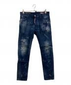DSQUARED2ディースクエアード）の古着「Skater Jean Dark Milky Way Wash」｜インディゴ