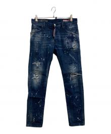 DSQUARED2（ディースクエアード）の古着「Skater Jean Dark Milky Way Wash」｜インディゴ