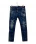 DSQUARED2（ディースクエアード）の古着「Skater Jean Dark Milky Way Wash」｜インディゴ