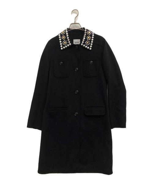 MOSCHINO CHEAP&CHIC（モスキーノ チープ アンド シック）MOSCHINO CHEAP&CHIC (モスキーノ チープ アンド シック) ウールコート ブラック サイズ:-の古着・服飾アイテム