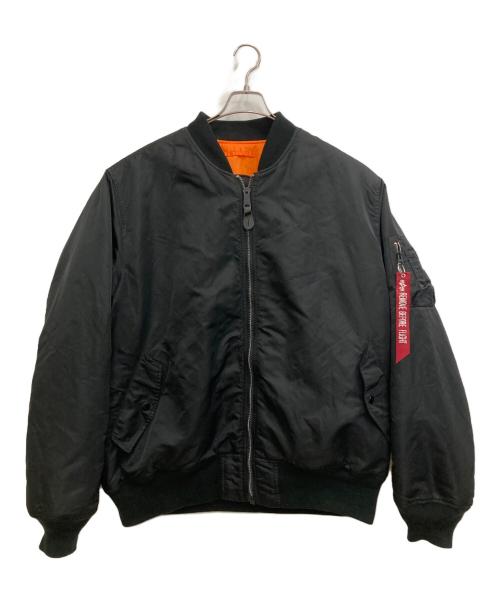 ALPHA（アルファ）ALPHA (アルファ) MA-1ジャケット ブラック サイズ:4Lの古着・服飾アイテム
