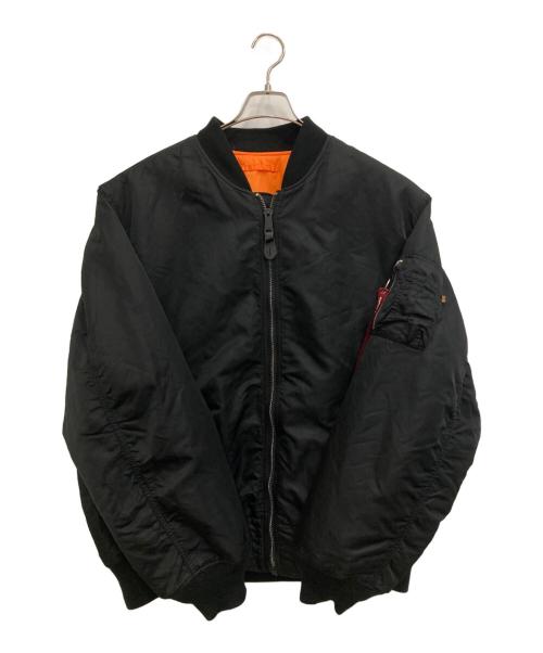 ALPHA（アルファ）ALPHA (アルファ) MA-1ジャケット ブラック サイズ:4Lの古着・服飾アイテム