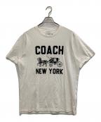 COACHコーチ）の古着「プリントTシャツ」｜ホワイト