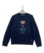 POLO RALPH LAURENポロ・ラルフローレン）の古着「ポロベアニット」｜ネイビー