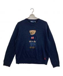 POLO RALPH LAUREN（ポロ・ラルフローレン）の古着「ポロベアニット」｜ネイビー