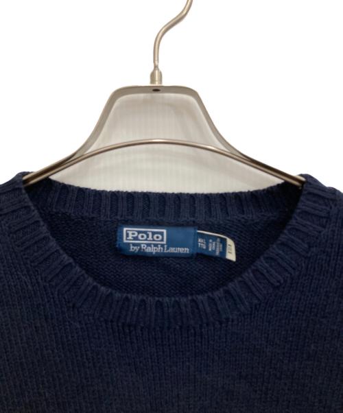 POLO RALPH LAUREN（ポロ・ラルフローレン）POLO RALPH LAUREN (ポロ・ラルフローレン) ポロベアニット ネイビー サイズ:XXLの古着・服飾アイテム