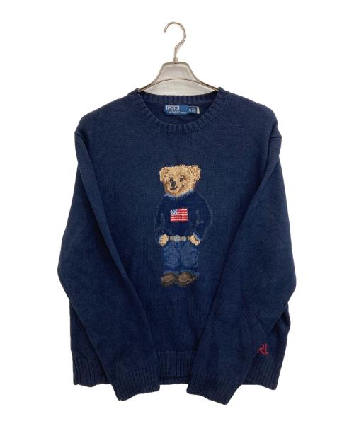 POLO RALPH LAUREN（ポロ・ラルフローレン）POLO RALPH LAUREN (ポロ・ラルフローレン) ポロベアニット ネイビー サイズ:XXLの古着・服飾アイテム