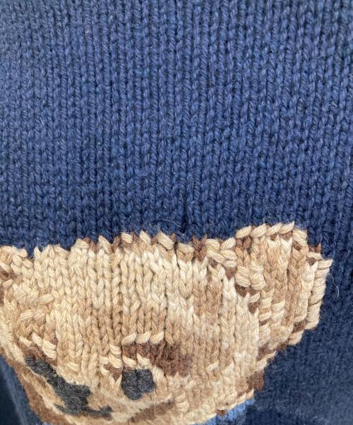 POLO RALPH LAUREN（ポロ・ラルフローレン）POLO RALPH LAUREN (ポロ・ラルフローレン) ポロベアニット ネイビー サイズ:XXLの古着・服飾アイテム