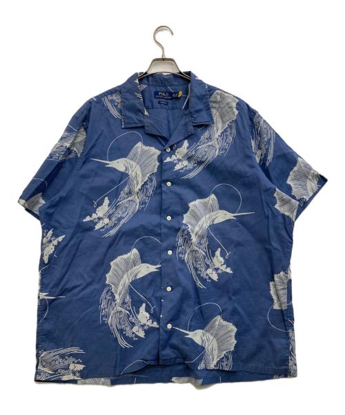 POLO RALPH LAUREN（ポロ・ラルフローレン）POLO RALPH LAUREN (ポロ・ラルフローレン) オープンカラーシャツ ネイビー サイズ:XXLの古着・服飾アイテム