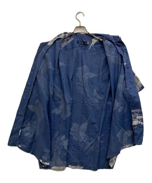 POLO RALPH LAUREN（ポロ・ラルフローレン）POLO RALPH LAUREN (ポロ・ラルフローレン) オープンカラーシャツ ネイビー サイズ:XXLの古着・服飾アイテム
