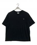 maison kitsuneメゾンキツネ）の古着「BOLD FOX HEAD PATCH OVERSIZE TEE」｜ブラック
