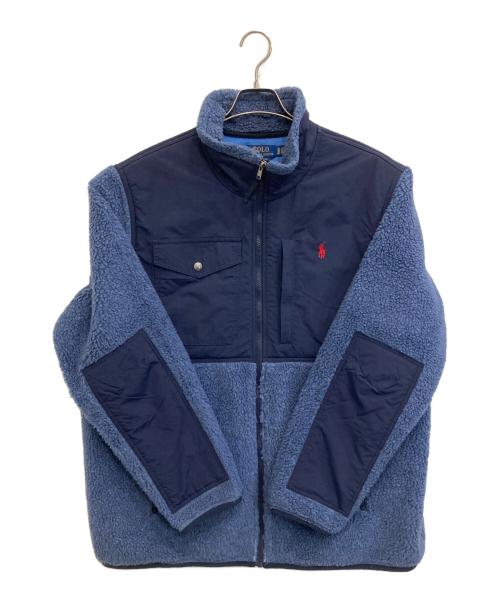 POLO RALPH LAUREN（ポロ・ラルフローレン）POLO RALPH LAUREN (ポロ・ラルフローレン) フリースジャケット ネイビー サイズ:XLの古着・服飾アイテム
