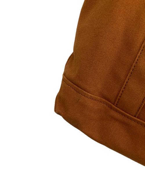 maison kitsune（メゾンキツネ）maison kitsune (メゾンキツネ) FOX HEAD LARGE TOTE ブラウンの古着・服飾アイテム