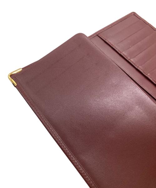 Cartier（カルティエ）Cartier (カルティエ) マストライン札入れ ボルドーの古着・服飾アイテム