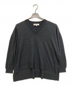 ENFOLDエンフォルド）の古着「シルク混Vネックニット」｜グレー