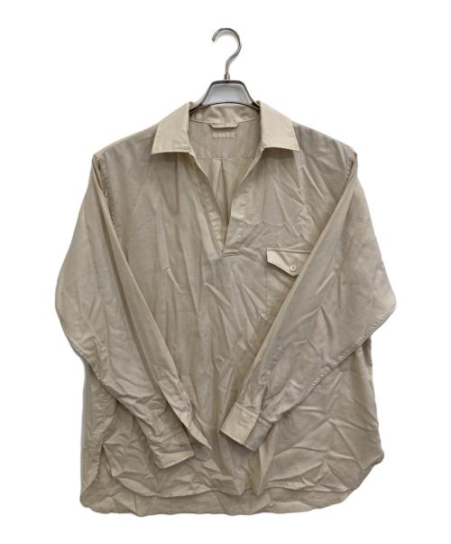 ULTERIOR（アルテリア）ULTERIOR (アルテリア) SILKY SOFT TWILL SKIPPER SHIRT ベージュ サイズ:4の古着・服飾アイテム