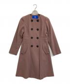 BLUE LABEL CRESTBRIDGEブルーレーベルクレストブリッジ）の古着「ウールコート」｜ピンク