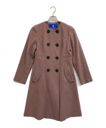 BLUE LABEL CRESTBRIDGE（ブルーレーベルクレストブリッジ）の古着「ウールコート」｜ピンク