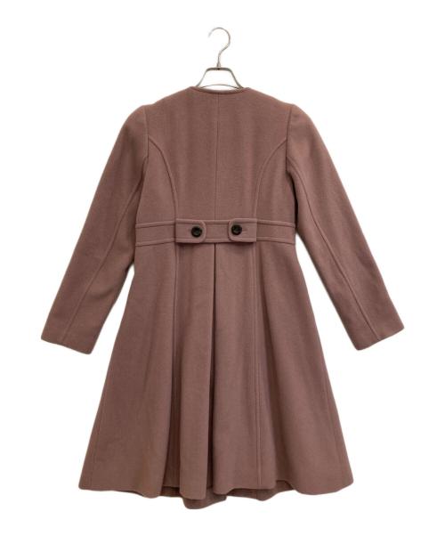 BLUE LABEL CRESTBRIDGE（ブルーレーベルクレストブリッジ）BLUE LABEL CRESTBRIDGE (ブルーレーベルクレストブリッジ) ウールコート ピンク サイズ:36の古着・服飾アイテム