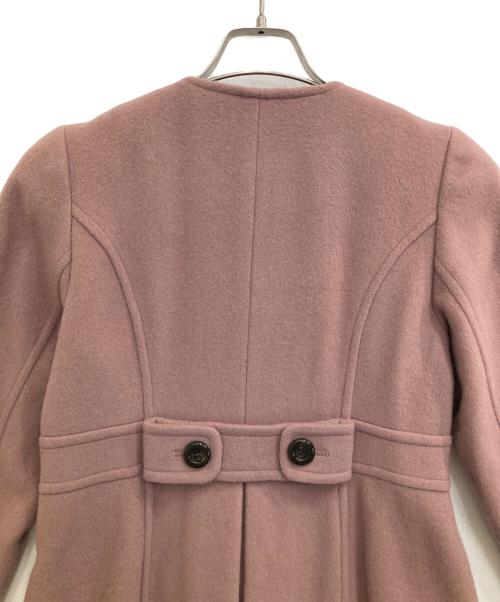 BLUE LABEL CRESTBRIDGE（ブルーレーベルクレストブリッジ）BLUE LABEL CRESTBRIDGE (ブルーレーベルクレストブリッジ) ウールコート ピンク サイズ:36の古着・服飾アイテム