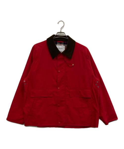 MACKINTOSH PHILOSOPHY（マッキントッシュ フィロソフィー）MACKINTOSH PHILOSOPHY (マッキントッシュ フィロソフィー) コーデュラショートラグランブルゾン レッド サイズ:38の古着・服飾アイテム