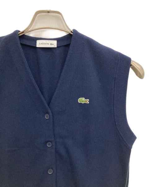 LACOSTE（ラコステ）LACOSTE (ラコステ) ニットベスト ネイビー サイズ:34の古着・服飾アイテム