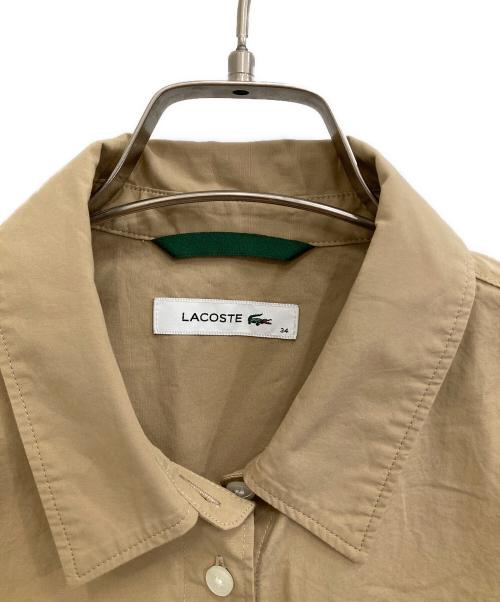 LACOSTE（ラコステ）LACOSTE (ラコステ) リボンディテールシャツ ブラウン サイズ:34の古着・服飾アイテム