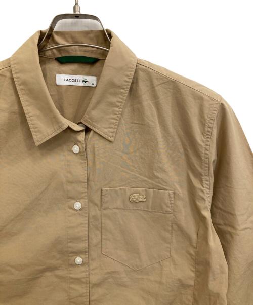 LACOSTE（ラコステ）LACOSTE (ラコステ) リボンディテールシャツ ブラウン サイズ:34の古着・服飾アイテム