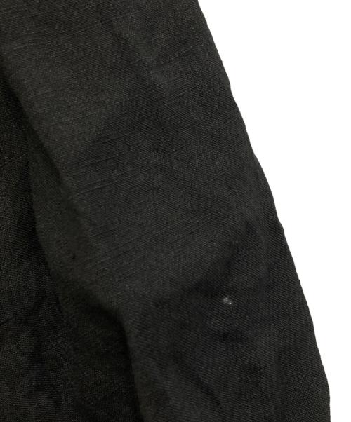 BEARDSLEY（ビアズリー）BEARDSLEY (ビアズリー) リネンブレンドブラウス ブラック サイズ:Fの古着・服飾アイテム