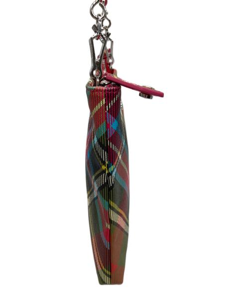 Vivienne Westwood（ヴィヴィアンウエストウッド）Vivienne Westwood (ヴィヴィアンウエストウッド) タータンチェック柄スクエアショルダーバッグ マルチカラーの古着・服飾アイテム