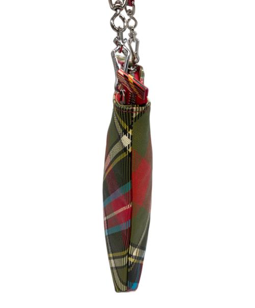 Vivienne Westwood（ヴィヴィアンウエストウッド）Vivienne Westwood (ヴィヴィアンウエストウッド) タータンチェック柄スクエアショルダーバッグ マルチカラーの古着・服飾アイテム