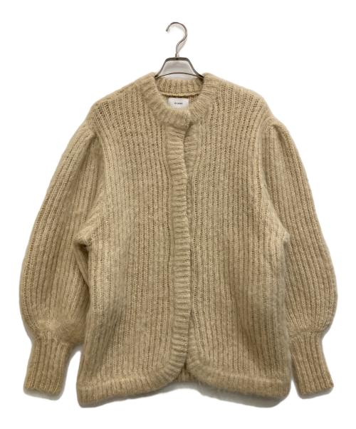 CLANE（クラネ）CLANE (クラネ) COLOR MOHAIR SHAGGY CARDIGAN ベージュ サイズ:2の古着・服飾アイテム