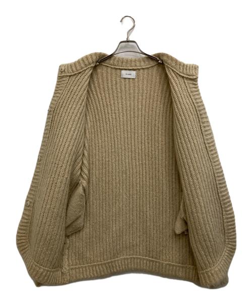 CLANE（クラネ）CLANE (クラネ) COLOR MOHAIR SHAGGY CARDIGAN ベージュ サイズ:2の古着・服飾アイテム