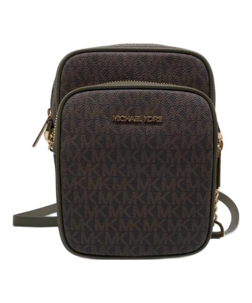 MICHAEL KORS（マイケルコース）MICHAEL KORS (マイケルコース) シグネチャーショルダーバッグ ブラウンの古着・服飾アイテム