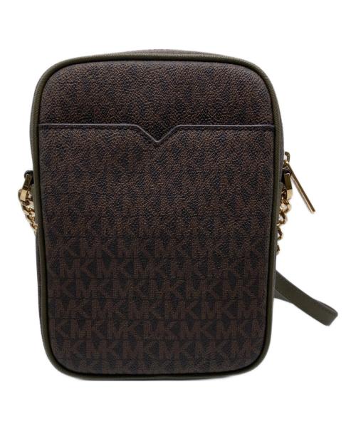 MICHAEL KORS（マイケルコース）MICHAEL KORS (マイケルコース) シグネチャーショルダーバッグ ブラウンの古着・服飾アイテム