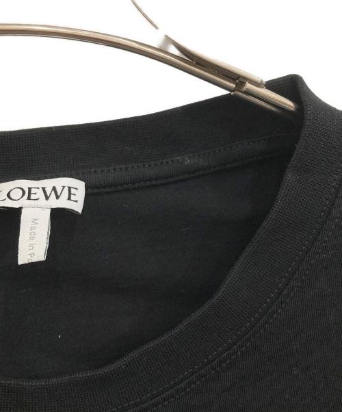 LOEWE（ロエベ）LOEWE (ロエベ) アナグラム刺繍Tシャツ ブラック サイズ:Lの古着・服飾アイテム