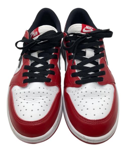 NIKE（ナイキ）NIKE (ナイキ) AIR JORDAN 1 LOW OG ホワイト×レッド サイズ:28の古着・服飾アイテム