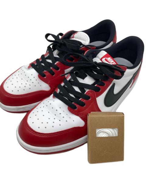 NIKE（ナイキ）NIKE (ナイキ) AIR JORDAN 1 LOW OG ホワイト×レッド サイズ:28の古着・服飾アイテム
