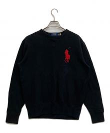 POLO RALPH LAUREN（ポロ・ラルフローレン）の古着「スウェット」｜ブラック