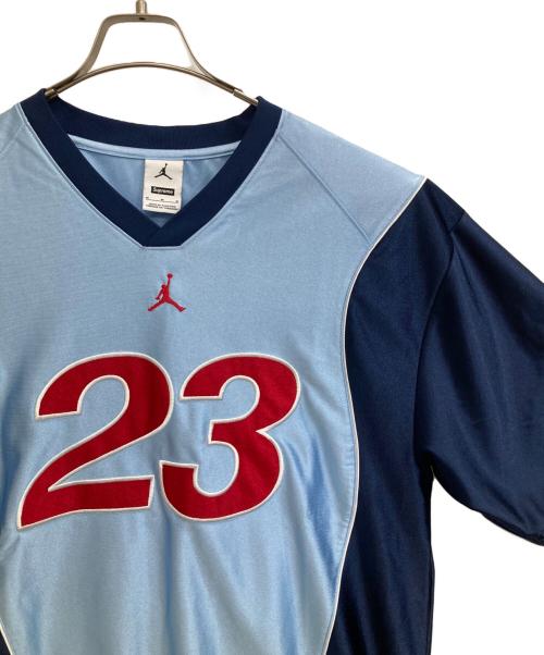 SUPREME（シュプリーム）Supreme (シュプリーム) NIKE (ナイキ) Jordan Warm Up JerseyTシャツ ネイビー サイズ:Mの古着・服飾アイテム