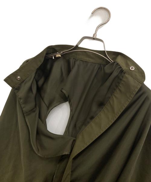 sacai（サカイ）sacai (サカイ) ファブリックコンボ カーゴ ノースリーブブラウス オリーブ サイズ:1の古着・服飾アイテム