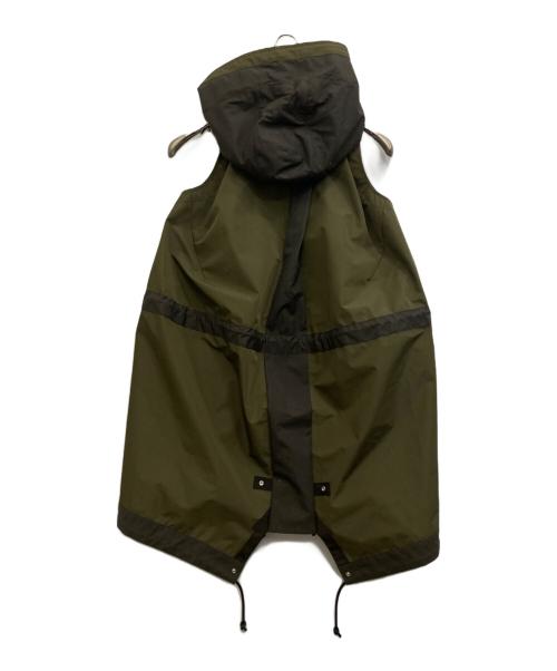 sacai（サカイ）sacai (サカイ) Taffeta Hooded Vest オリーブ サイズ:1の古着・服飾アイテム