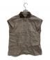 BRUNELLO CUCINELLI（ブルネロクチネリ）の古着「リネンノースリーブシャツ」｜ブラウン