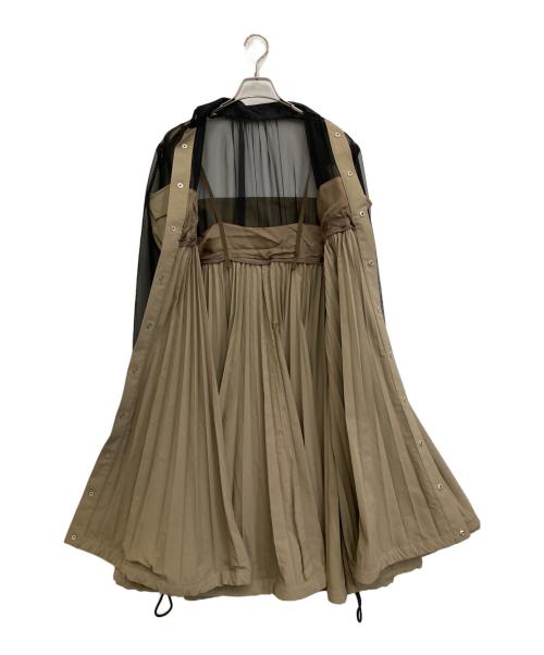sacai（サカイ）sacai (サカイ) MatteTaffeta Dress ブラウン サイズ:1の古着・服飾アイテム