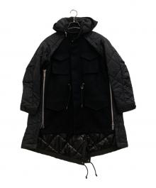 sacai（サカイ）の古着「フーデッドコート」｜ブラック