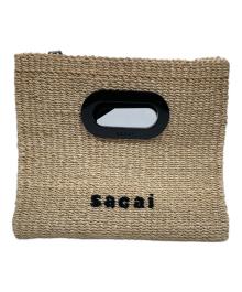 sacai（サカイ）の古着「Abaka shopper bag」｜ベージュ×ブラック