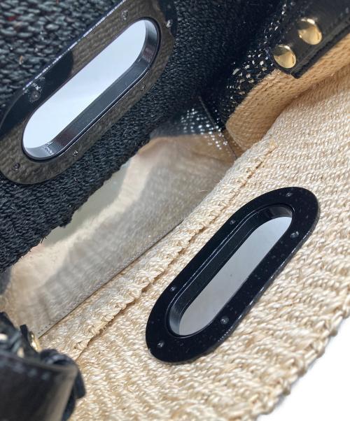 sacai（サカイ）sacai (サカイ) Abaka shopper bag ベージュ×ブラックの古着・服飾アイテム