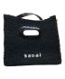 sacai (サカイ) Abaka shopper bag ベージュ×ブラック：16000円
